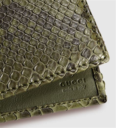 gucci python bifold wallet|gucci men's wallet knockoff.